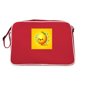 Joyful Citrus Splash - Retro Bag - red/white - Back