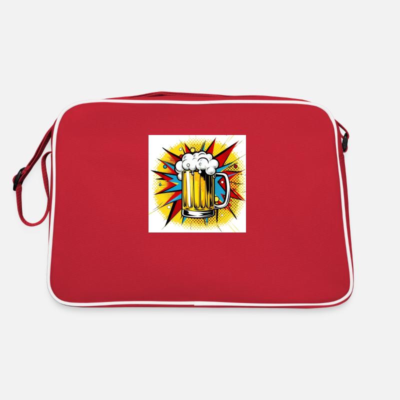 Designer Power Bier Retro Tasche