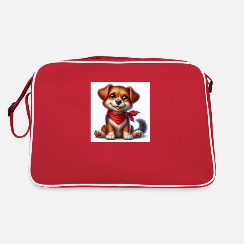 Cute dog Retro Tasche