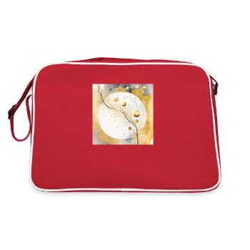 Full moon - Retro Bag - red/white - Back