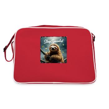 Sleep Specialist - Retro Bag - red/white - Back