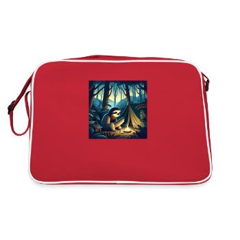 Camping vagabond paresseux - Sac Retro - rouge/blanc - Dos