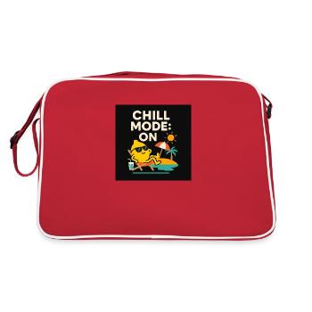 Chill Mode: ON – Citron on holiday - Retro Bag - red/white - Back