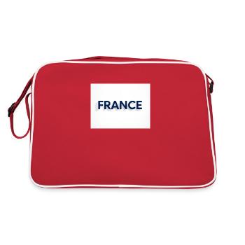 France - Sac Retro - rouge/blanc - Dos