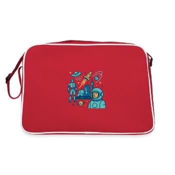 The future of the world - Retro Bag - red/white - Back