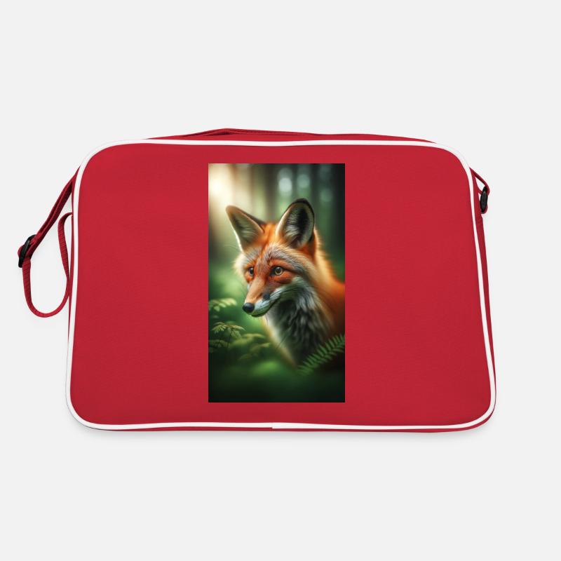 Fuchs - Retro Tasche - Rot/Weiß