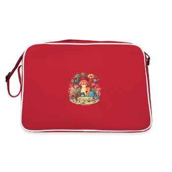 Le jardin enchanté - Sac Retro - rouge/blanc - Dos
