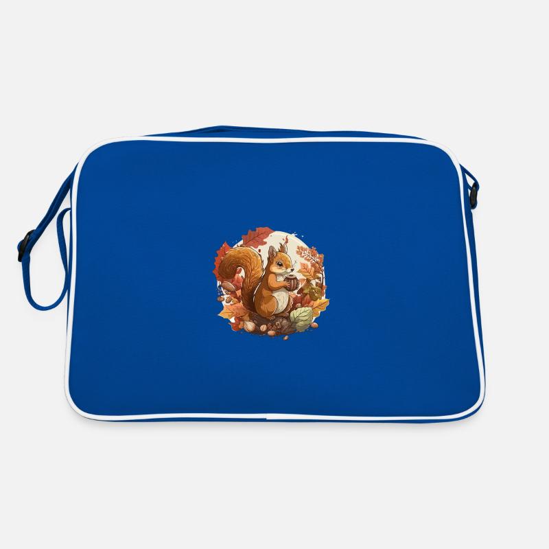 Eichhörnchen-Ernte Retro Tasche