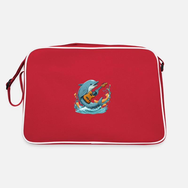 Delphin-Wippe Retro Tasche