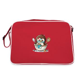 Pâtisserie pingouin - Sac Retro - rouge/blanc - Dos