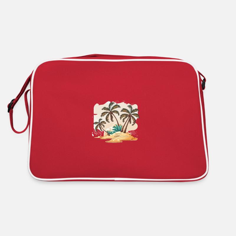 Le Beachcomber - Sac Retro - rouge/blanc