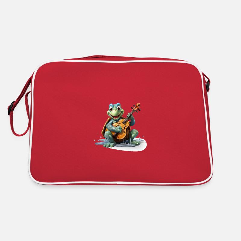 Der langsame Geiger - Retro Tasche - Rot/Weiß