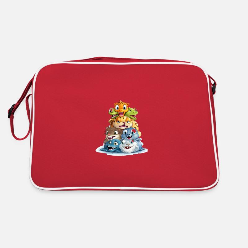 Die verrückten Pyramidenbauer Retro Tasche