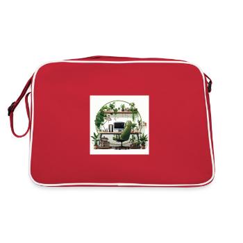 Bureau vert - Sac Retro - rouge/blanc - Dos