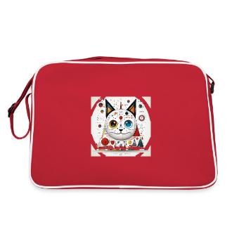 Symphonie de symétrie - Sac Retro - rouge/blanc - Dos