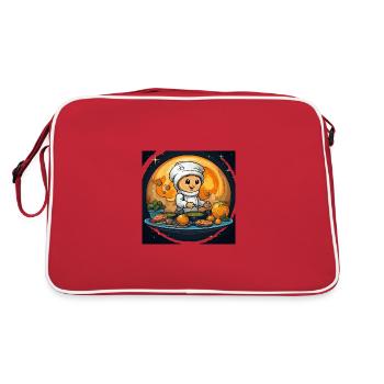 Les planètes gastronomiques - Sac Retro - rouge/blanc - Dos