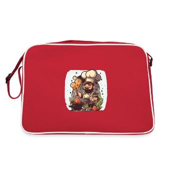 Master Chef - Retro Bag - red/white - Back