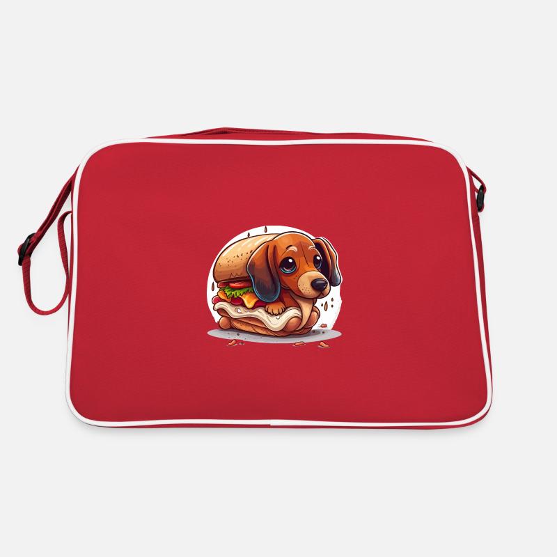 Chien de saucisse Sac Retro