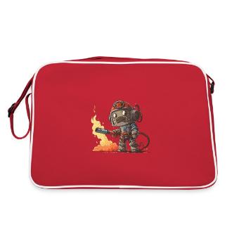 Firebot - Retro Bag - red/white - Back