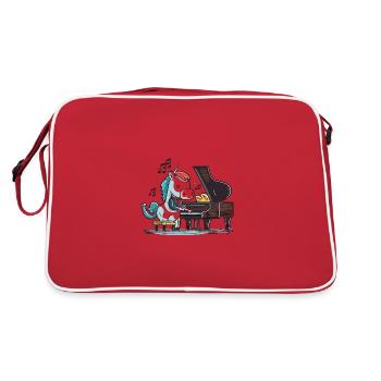 Unicorn Melody - Retro Bag - red/white - Back