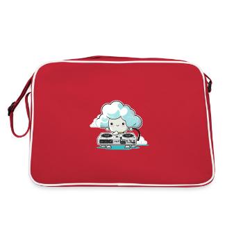 Là-haut dans les nuages - Sac Retro - rouge/blanc - Dos