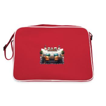 Creative Haven - Retro Bag - red/white - Back