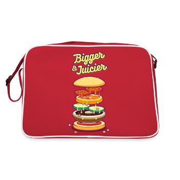 Bigger & Juicier - Retro Bag - red/white - Back