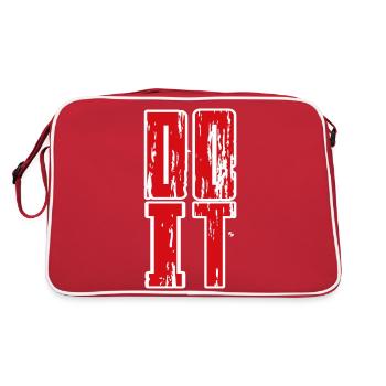 DO IT - Retro Tasche - Rot/Weiß - Hinten