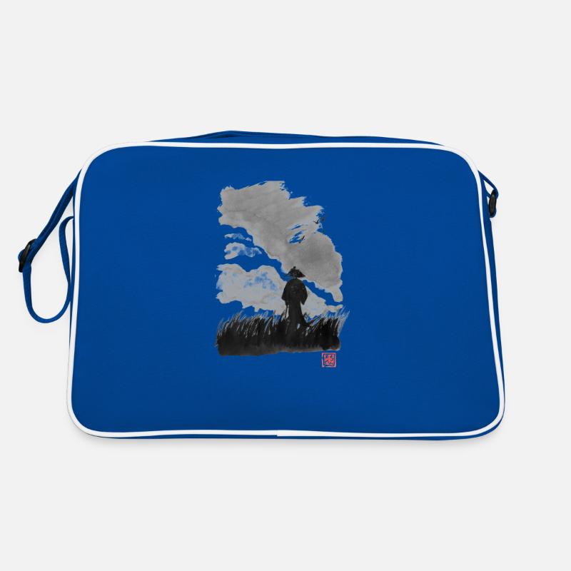 Wandernde Samurai Retro Tasche