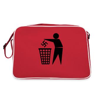 Antifa - Retro Tasche - Rot/Weiß - Hinten