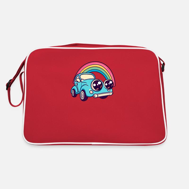 car rainbow Retro Tasche
