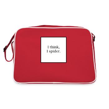 I think I spider - Retro Bag - red/white - Back