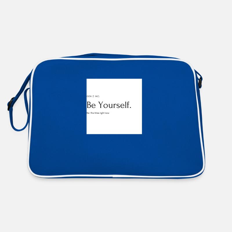 Be yourself. Retro Tasche