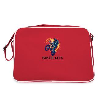 Cosmic Biker - Retro Bag - red/white - Back
