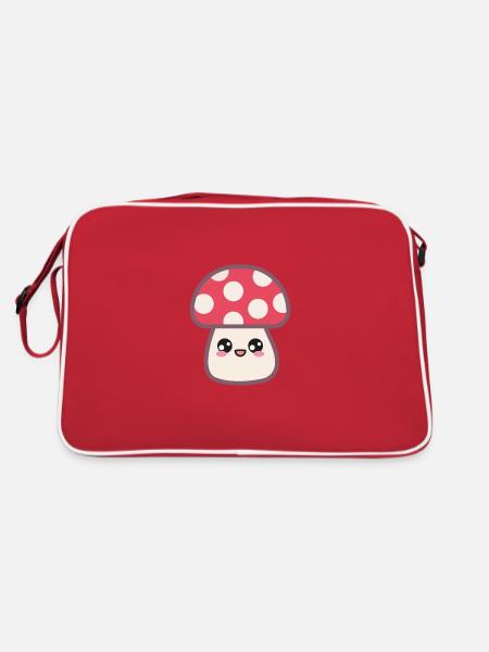 Champignon à mouches Doux Kawaii - Sac Retro - rouge/blanc - Dos