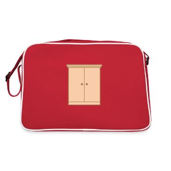 Meubles de meubles Appartement - Sac Retro - rouge/blanc - Dos