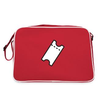 Ticket Eintrittskarte Sport - Retro Bag - red/white - Back