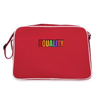 EQUALITY rainbow - Retro Bag - red/white - Back