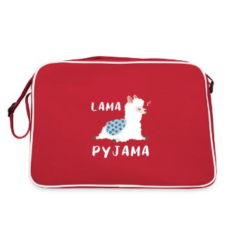 Lama Pyjama Late Riser Gift - Retro Bag - red/white - Back
