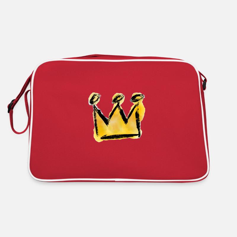 Crown drawing watercolors Retro Bag
