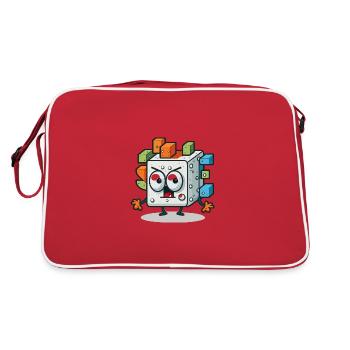 The Qubit - Retro Bag - red/white - Back