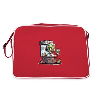Brainy Beverages - Retro Bag - red/white - Back