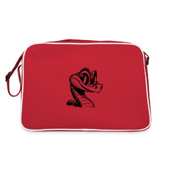 Cunning Kids Snake Refined Snakes - Retro Bag - red/white - Back