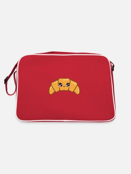 Croissant Doux Kawaii - Sac Retro - rouge/blanc - Dos