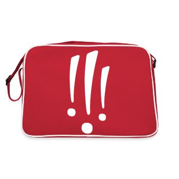 Point d’exclamation - signe de ponctuation - Sac Retro - rouge/blanc - Dos