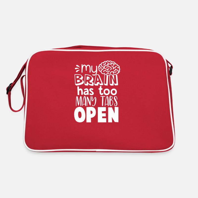 Brain Too Many Tabs Open Gift for Coder Retro Tasche