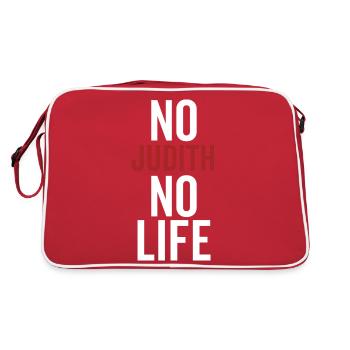 No Judith No Life - Retro Bag - red/white - Back