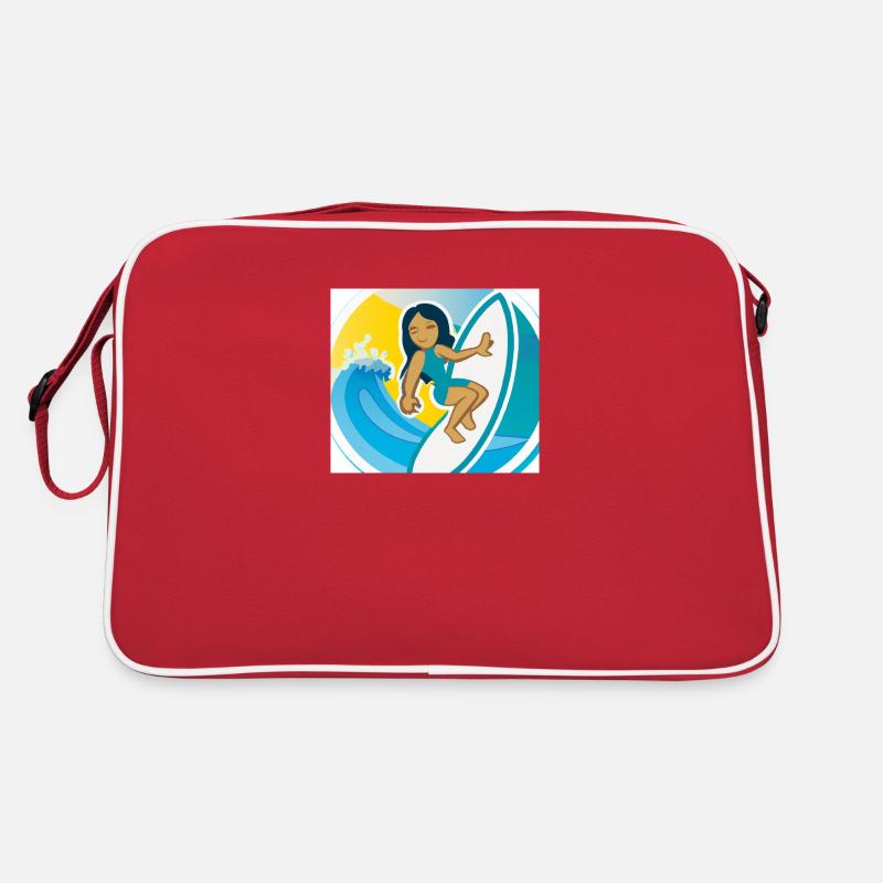 Fun Surf Aufkleber Retro Tasche