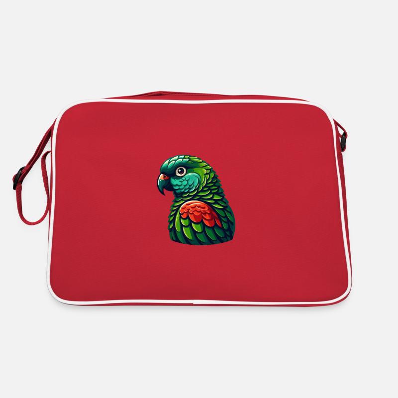 Conure à joues vertes Conure mignon Perroquet Sac Retro