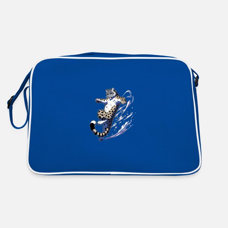Léopard des neiges Léopard blanc Léopard Sac Retro